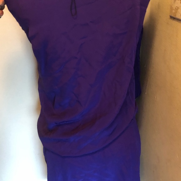 BCBGMaxAzria purple size xxs asymmetrical wing - Picture 3 of 8